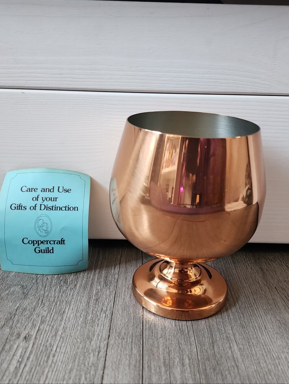 Vintage Copper Craft Guild Copper Goblet Jug Pitcher Decor
